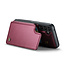 CaseMe - Telefoonhoesje geschikt voor Samsung Galaxy A55 - Back Cover met RFID Pasjeshouder - Rood