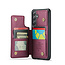 CaseMe - Telefoonhoesje geschikt voor Samsung Galaxy S24 Plus - Back Cover met RFID Pasjeshouder - Rood