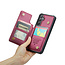 CaseMe - Telefoonhoesje geschikt voor Samsung Galaxy S24 Plus - Back Cover met RFID Pasjeshouder - Rood