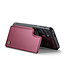 CaseMe - Telefoonhoesje geschikt voor Samsung Galaxy S24 Plus - Back Cover met RFID Pasjeshouder - Rood