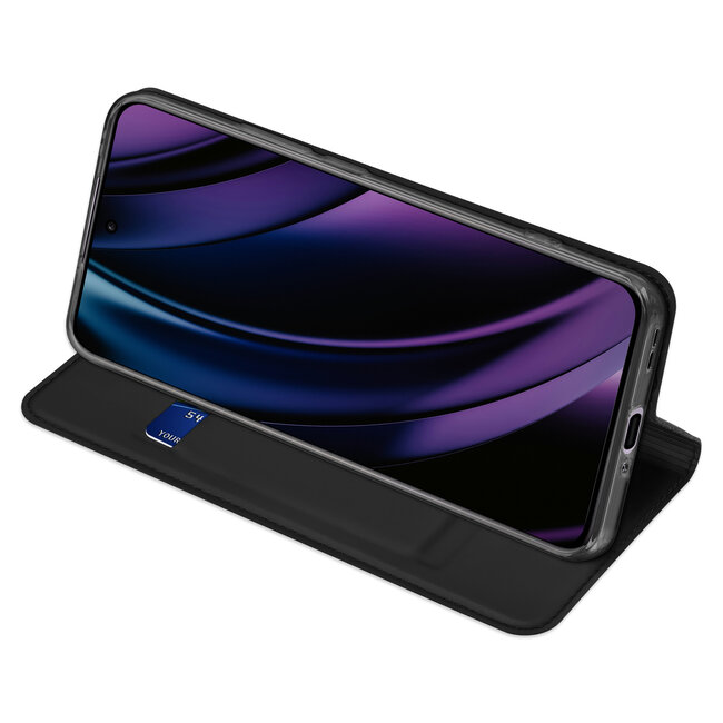 Dux Ducis - Telefoon Hoesje geschikt voor Oppo Reno 12 Pro  - Skin Pro - Book Case - Zwart