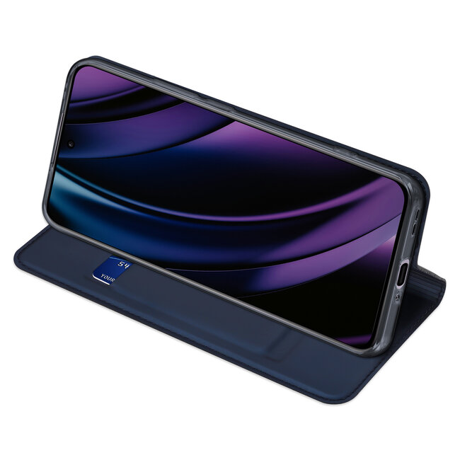 Dux Ducis - Telefoon Hoesje geschikt voor Oppo Reno 12 Pro  - Skin Pro - Book Case - Blauw