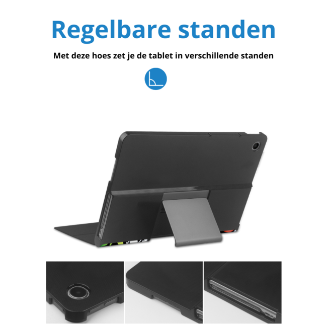 Case2go - Tablet hoes geschikt voor Lenovo Tab Plus (2024) - Book case - Met Stand - 11.5 Inch - Graffiti
