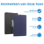 Case2go - Tablet hoes geschikt voor Lenovo Tab Plus (2024) - Book case - Met Stand - 11.5 Inch - Donkerblauw