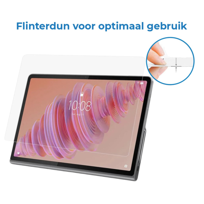 Case2go - Tablet Screenprotector geschikt voor Lenovo Tab Plus - 11.5 Inch - Tempered Glass - Case Friendly - Transparant