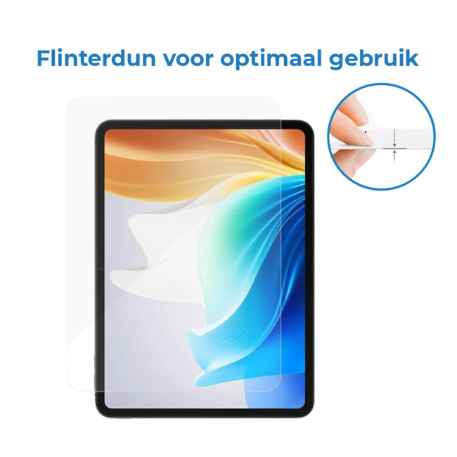 Case2go - Tablet Screenprotector geschikt voor Oppo Pad Air2 / Oppo Pad Neo - 11.4 inch - Tempered Glass - Case Friendly - Transparant