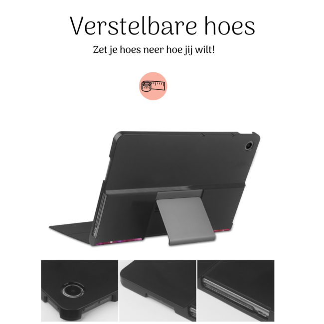 Hoozey - Tablet hoes geschikt voor Lenovo Tab Plus 2024 - 11.5 inch - Book Case - Met Stand - Galaxy