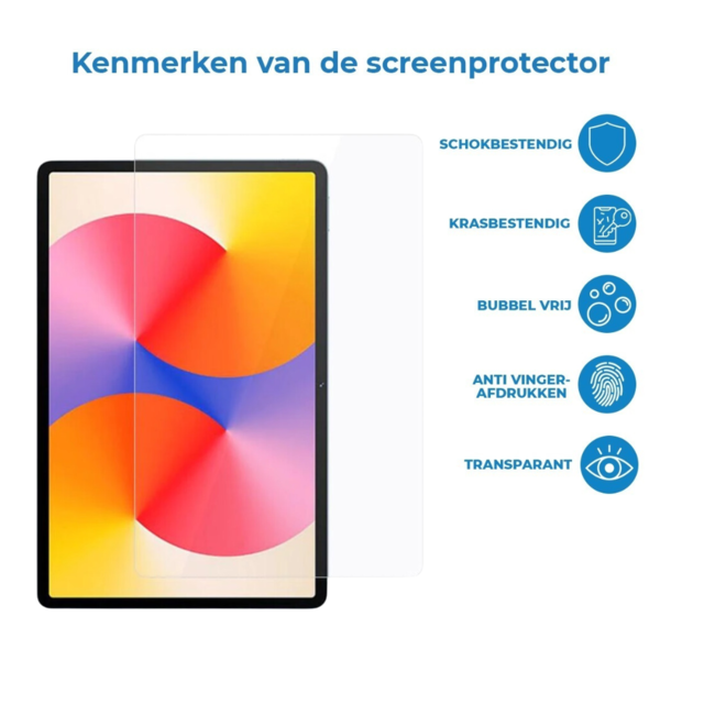 Case2go - Tablet Screenprotector geschikt voor Huawei Matepad SE - 11 Inch - Tempered Glass - Case Friendly - Transparant