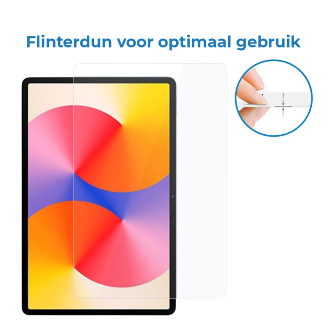 Case2go - Tablet Screenprotector geschikt voor Huawei Matepad SE - 11 Inch - Tempered Glass - Case Friendly - Transparant