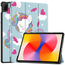 Case2go Case2go - Tablet hoes geschikt voor Huawei MatePad SE 11 (2024) - Tri-Fold Book Case - Auto Wake/Sleep functie - Eenhoorn