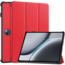 Case2go - Tablet hoes geschikt voor OnePlus Pad 2 (2024)/ OnePlus Pad Pro - Tri-fold hoes - Auto/Wake functie - Rood