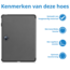 Case2go - Tablet hoes geschikt voor OnePlus Pad 2 (2024)/ OnePlus Pad Pro - Tri-fold hoes - Auto/Wake functie  - Grijs