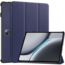 Case2go - Tablet hoes geschikt voor OnePlus Pad 2 (2024)/ OnePlus Pad Pro - Tri-fold hoes - Auto/Wake functie - Donker Blauw