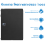 Case2go - Tablet hoes geschikt voor OnePlus Pad 2 (2024)/ OnePlus Pad Pro - Tri-fold hoes - Auto/Wake functie - Zwart