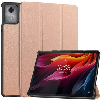 Case2go Case2go - Tablet hoes geschikt voor Lenovo Tab K11 Plus - Tri-Fold Book Case - Auto/Wake functie - Rose Goud