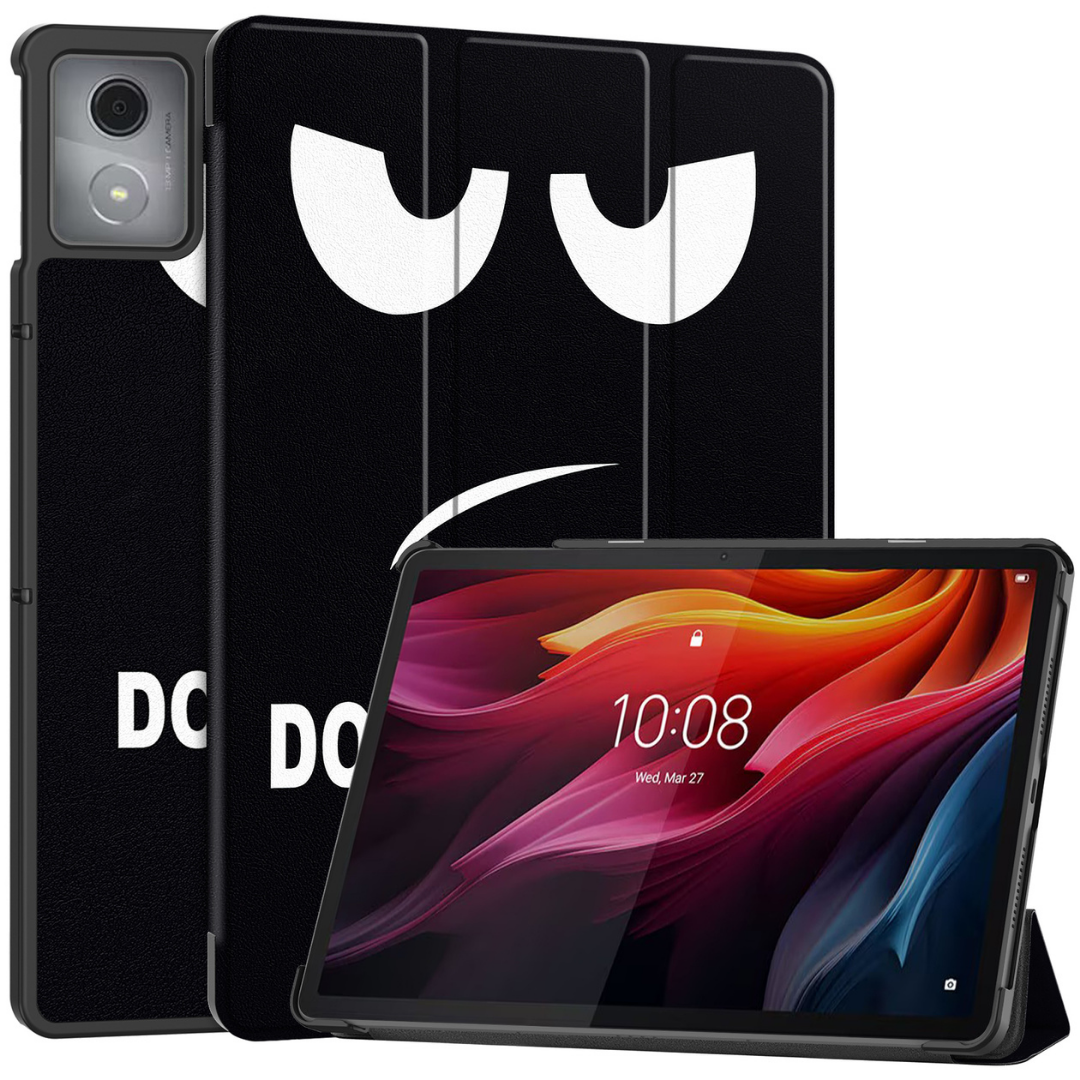 Case2go - Tablet hoes geschikt voor Lenovo Tab K11 Plus - Tri-Fold Book Case - Auto/Wake functie - Dont Touch Me afbeelding