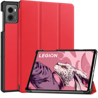 Case2go Case2go - Tablet hoes geschikt voor Lenovo Legion Tab (2023) - Tri-fold hoes - Auto/Wake functie - Rood