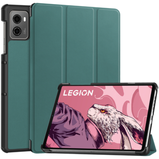 Case2go Case2go - Tablet hoes geschikt voor Lenovo Legion Tab (2023) - Tri-fold hoes - Auto/Wake functie - Donkergroen