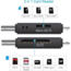 Case2go - SD Kaartlezer USB voor Micro SD kaart - SD kaart - Geschikt voor Telefoon, PC en Tablet met Micro USB aansluiting - Zwart