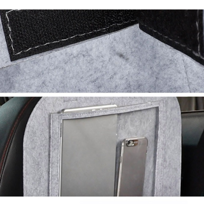 Case2go - Auto organizer met Tablet houder - Autostoel Organizer met telefoonhouder en bekerhouder auto - Zwart