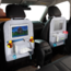 Case2go - Auto organizer met Tablet houder - Autostoel Organizer met telefoonhouder en bekerhouder auto - Licht Grijs