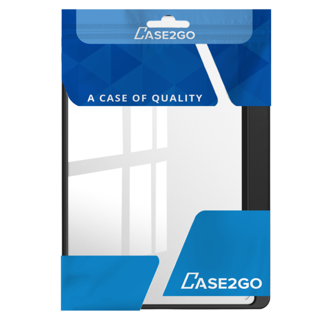 Case2go - Tablet hoes geschikt voor Lenovo Tab M11 (2024) - Acrylic Trifold case met Pencil houder - Zwart