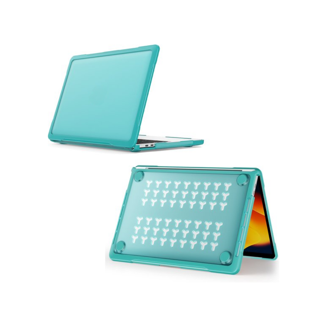 Case2go - Laptoptas- Hoes voor Macbook Pro 13 Inch (2016- Laptophoes-2022) - Laptop Sleeve- Laptop Tas- 360 Bescherming - Hard cover - Lichtblauw