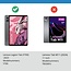 Case2go - Tablet hoes geschikt voor Lenovo Legion Tab (2023) - Tri-fold hoes - Auto/Wake functie - Rosegoud