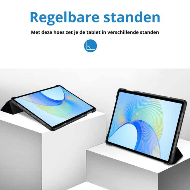 Case2go - Tablet hoes geschikt voor Honor Pad X9 (2023) - Tri-fold Case - Auto Wake/Sleep functie - Don't Touch Me