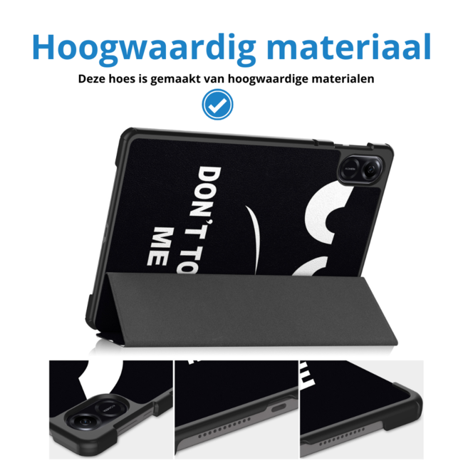 Case2go - Tablet hoes geschikt voor Honor Pad X9 (2023) - Tri-fold Case - Auto Wake/Sleep functie - Don't Touch Me