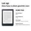 Case2go - E-reader Hoes geschikt voor Kobo Nia - Sleepcover - Auto/Wake functie - Magnetische sluiting - Don't touch me