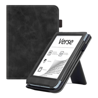 Case2go Case2go - E-reader hoes geschikt voor PocketBook Verse - Sleepcover - Auto/Wake functie - Met handstrap - Zwart