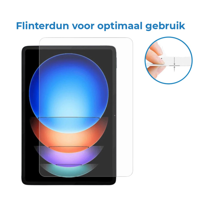 Case2go - Tablet Screenprotector geschikt voor Apple iPad Air 13 (2024/2025) - 13 Inch - Tempered Glass - Case Friendly - Transparant