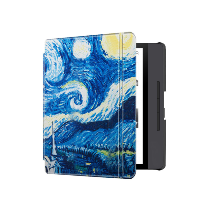 E-reader hoesje geschikt voor Tolino Epos 2 - Sleepcover - Auto/Wake functie - Magnetische sluiting - Sterrenhemel