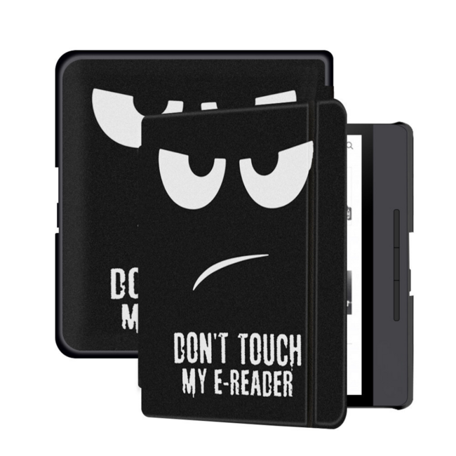 E-reader hoesje geschikt voor Tolino Epos 2 - Sleepcover - Auto/Wake functie - Magnetische sluiting - Don't Touch Me