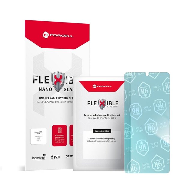 Forcell - Screenprotector geschikt voor Samsung Galaxy A51 - Flexibel Hybride Glas - Transparant