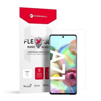 Forcell Forcell - Screenprotector geschikt voor Samsung Galaxy A71 - Flexibel Hybride Glas - Transparant