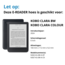 Case2go - Hoes geschikt voor Kobo Clara Colour/ BW - Sleepcover - Auto/Wake functie - Galaxy