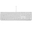 LMP - Bedraad Aluminium Toetsenbord voor Windows met dubbele USB aansluiting en numeriek keyboard - 110 keys - QWERTZ (DE) - Zilver/Wit