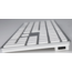 LMP - Bedraad Aluminium Toetsenbord voor Windows met numeriek keyboard - Extra grote letters - 110 keys - QWERTZ (DE) - Zilver/Wit