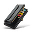 CaseMe - Telefoonhoesje geschikt voor Apple iPhone 16 Pro - Wallet Book Case met Schouder Strap - Zwart