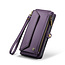 CaseMe - Telefoonhoesje geschikt voor Apple iPhone 16 Pro - Wallet Book Case met Schouder Strap - Paars
