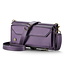 CaseMe - Telefoonhoesje geschikt voor Apple iPhone 16 Pro - Wallet Book Case met Schouder Strap - Paars