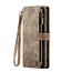 CaseMe - Hoesje geschikt voor Google Pixel 9 / 9 Pro - Vintage Wallet Book Case Ritssluiting - Met Magneetsluiting - Bruin
