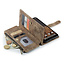 CaseMe - Hoesje geschikt voor Google Pixel 9 / 9 Pro - Vintage Wallet Book Case Ritssluiting - Met Magneetsluiting - Bruin