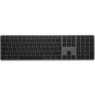 LMP LMP - Bluetooth Aluminium Toetsenbord voor Mac OS - Numeriek keyboard - Multi host functie - 110 keys - QWERTY (NL) - SpaceGrey/Zwart