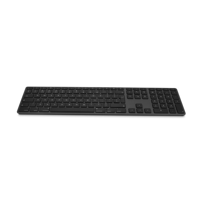 LMP Bluetooth Aluminium Toetsenbord voor Mac OS – Numeriek Keyboard – Multi-hostfunctie – 110 Toetsen – QWERTY (NL) – Draadloos – Space Grey/Zwart