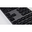 LMP - Bedraad Aluminium Toetsenbord voor Windows met dubbele USB aansluiting en numeriek keyboard - 110 keys - QWERTZ (CH) - SpaceGrey/Zwart