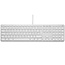 LMP - Bedraad Aluminium Toetsenbord voor Windows met dubbele USB aansluiting en numeriek keyboard - 110 keys - QWERTZ (CH) - Zilver/Wit