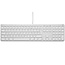 LMP Bedraad Aluminium Toetsenbord voor Windows – Dubbele USB 2.0 Poorten – Numeriek Keyboard – 110 Toetsen – AZERTY (FR) Indeling – Zilver/Wit